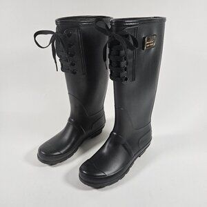 Nicole Miller New York Women's Size 9 Combat Rain Boots